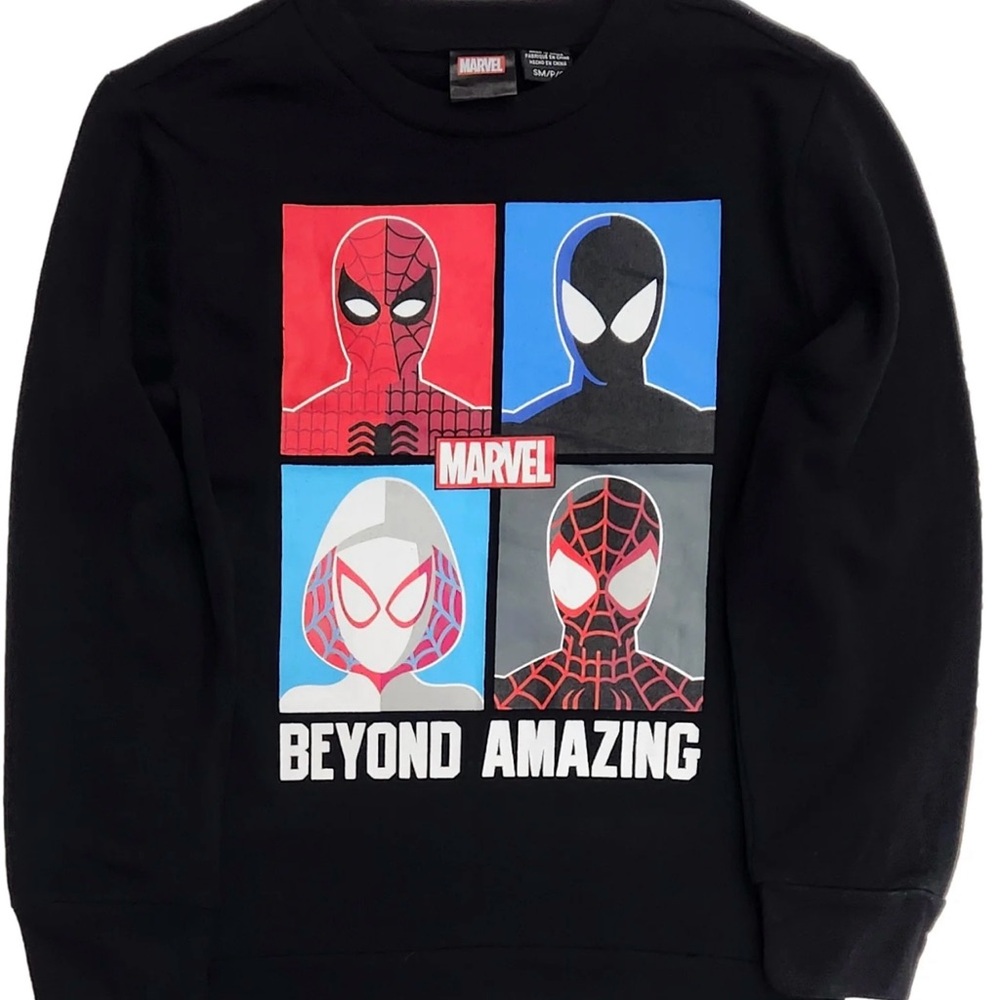 Marvel Black Graphic Sweatshirt